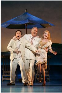 (from L to R): Norbert Leo Butz, John Lithgow and Sherie Rene Scott in a scene from "Dirty Rotten Scoundrels" (photo by Carol Rosegg) 
