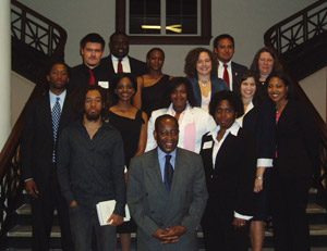 The 2005 McNair Scholars are shown with Dr. Ronald McFadden, keynote speaker for the Scholar Recognition and Journal Presentation held earlier this year. 