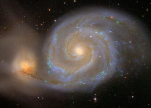 Developments like the Sloan Digital Sky Survey, which collected this image of the spiral galaxy Messier 51, have created a good problem for astronomers -- image overload. (Sloan Digital Sky Survey) 