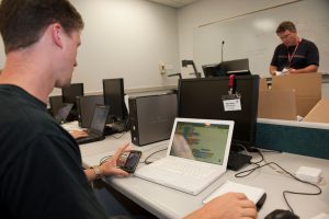 Participants in this computer science program returned to their classrooms to implement what they learned (Jeff Hanson). 