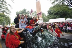 A scene from the 2012 Homecoming Parade. 