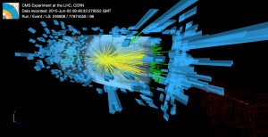 Collisions seen within the CMS experiment's detector (Image: CMS/CERN) 