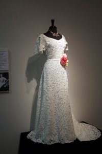 Commissioned by the Smithsonian, Meester recreated the dress that Bette Davis wore as Regina in the movie, “The Little Foxes,” which is on display starting Sept. 4 at The University of Alabama Gallery. 