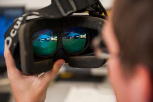 Improvements in VR goggles have helped researchers provide more realistic scenarios (Zach Riggins). 