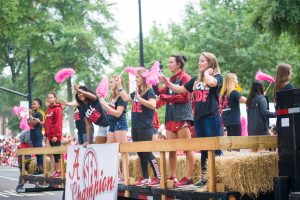 A scene from the 2016 Homecoming Parade. 