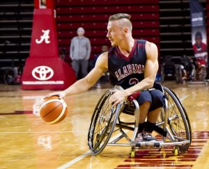 Jannik Blair, a member of the 2014-15 men's wheelchair basketball team, is featured in the new documentary "This is How We Roll."
