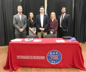 Hohbach helped start Veterans in Business, a UA student group that helps veterans prepare for various steps of job-seeking, like preparing resumes and interacting with employers at career fairs. 
