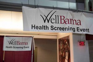 WellBama screening event banners