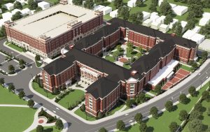 Drawing of new residence hall