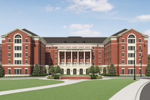 Rendering of the new Tutwiler Residence Hall.
