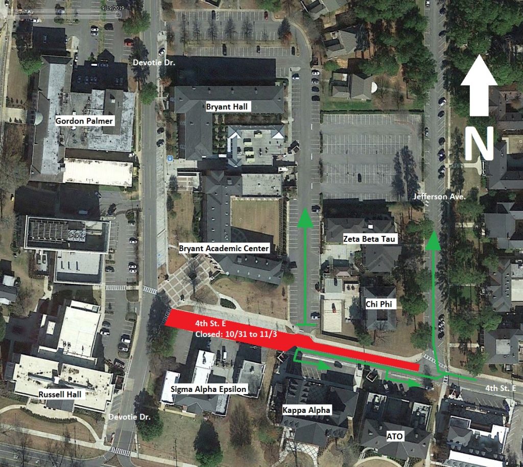 Fourth Street East closure and detour 
