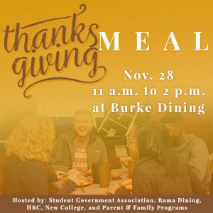 Thanksgiving meal flyer
