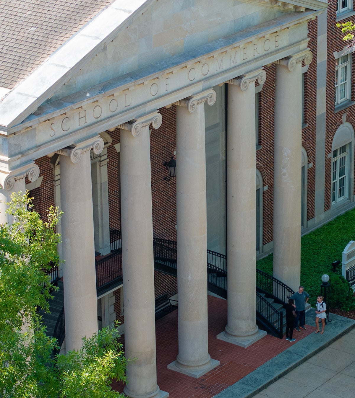 Drone view of Bidgood Hall