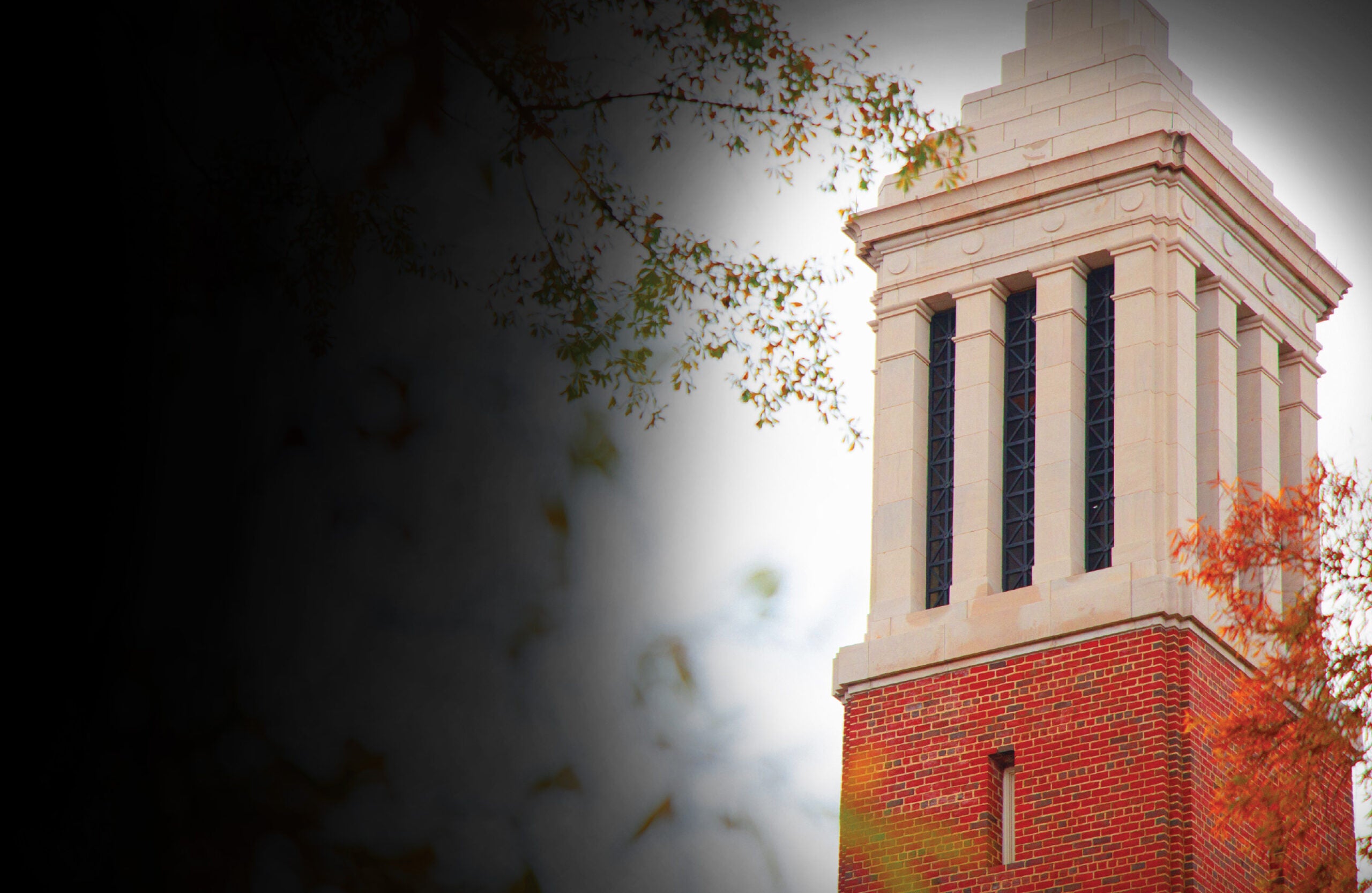 Denny Chimes and fall foliage